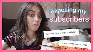 exposing my subscribers secrets (while eating spicy noodles)