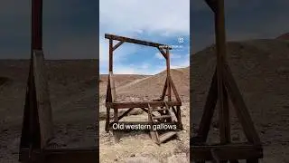 Abandoned gallows in the middle of the desert&hellip; Creepy!