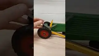 vintage toy tractor Lansing  old toy antique pressed steel toy USA Old toy shorts
