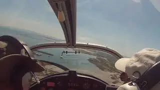 Inishmore (Inis Mor) island landing, Aran Isles Jodel D150 cockpit camera, Ireland flying