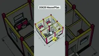 20x20 house plan || 400sqft House plans|| #gharkadesign #houseplanideas #housedesign #besthouse