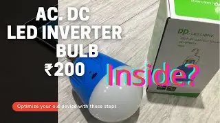Rechargeable LED Light | AC DC | DP LED Emergency BULB Inside?