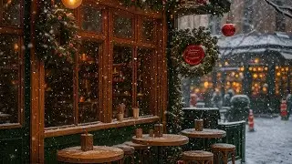 Holiday Coffee Jazz ☕ Gentle Saxophone & Piano Christmas Vibes