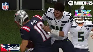 MADDEN 26 SUPER BOWL 60 SEAHAWKS VS PATRIOTS SIMULATION 2026 PS5 4K GAME PLAY