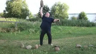 ТРЕНИРОВКА ХВАТА С КАМНЯМИ НА БЕРЕГУ ОЗЕРА ВОЛГО