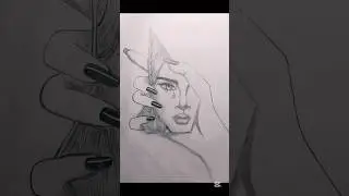 Sad girl drawing #art#drawing#Facedrawing#Girldrawing#DrawingTutorial#viralshort#pencildrawing