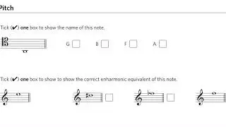 ABRSM Grade 5 Theory Sample Question Pitch