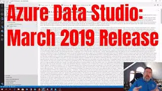Azure Data Studio: March 2019 Update