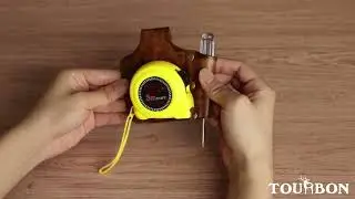 TOURBON | Leather Tape Measure with Belt Loop