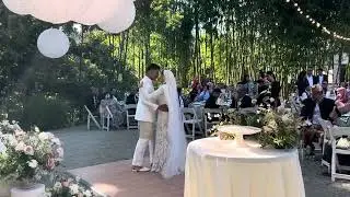 Bay Area Wedding DJ, 1st Dance. Japanese Hakone Tea Garden Saratoga Wedding DJs .2024 Saratogadj.com