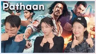 (Eng subs) Pathaan Teaser Reaction by Korea TV Drama Actor and Actresses, Shah Rukh Khan