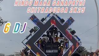 6DJ. HINDU MAHA GANAPATHI CHITRADURGA 2K25. #minivlog #travel #viral #hindumahaganapathi #trending 