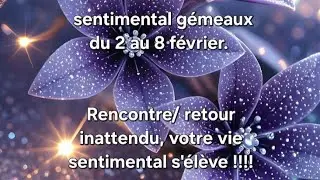 ♊️ sentimental gémeaux. Rencontre/ retour inattendu, votre vie sentimental s'élève !!!!