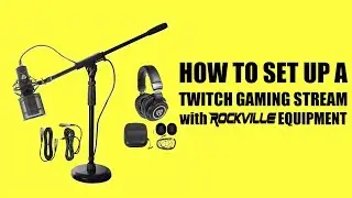 Twitch Gaming Live Stream Rockville Equipment SETUP for OBS (For Fortnite)