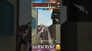 IMPOSSIBLE 🍷| FASTEST SIGMA MALE 1 VS 3 CLUTCH 😮&zwj;💨#short #shorts #freefire #freefireshorts