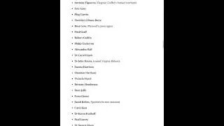 Jeffery Epstein&rsquo;s list of names!