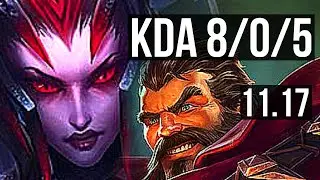 ELISE vs GRAVES (JUNGLE) | 8/0/5, 74% winrate, Legendary | KR Diamond | v11.17