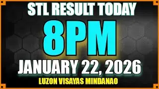 Stl Result Today [8pm MINDANAO JANUARY 22, 2026] Pcso Lotto