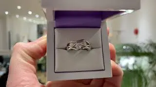 Diamond Wave Ring - Ocean Inspired Wave Diamond Ring in Platinum