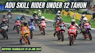 Aksi Pembalap Under 12 Tahun Dengan Skill Istimewa‼️ Race 1 Beginner Motoprix Tasikmalaya 2024