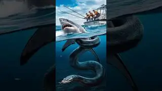 Dramatic Rescue: Sea Snake and Shark Clash in Open Waters#SnakeVsShark#SnakeVsShark