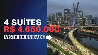 Only Cidade Jardim: Apartamento de Luxo com Vista para a Ponte Estaiada | 211m², 4 Suítes e 3 Vagas