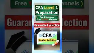 CFA Level 1 Preparation | Top 4 Resources | #cfa #cfaprep #finance #certification #viralshorts