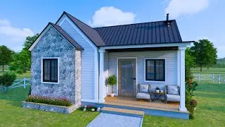 25x28ft (7.5x8.5m) The Perfect Small Cottage for Simple Living
