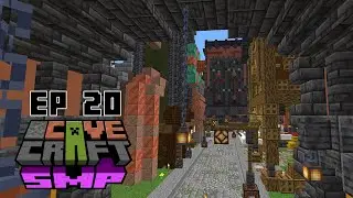 Steampunk Minecraft City Build Series | CaveCraft Survival Ep20