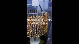 3D hard gold jewelry electroforming machine and technology