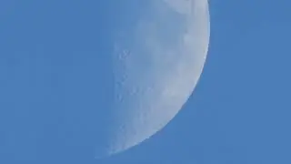 Evening First quarter moon
