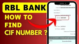 RBL Bank CIF Number Forgot - How to Know CIF Number in RBL Bank? RBL Bank App
