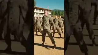 PARROT Takes Over an Army Drill Everyone Do Jumping Jacks! 147 #ytshorts #duet