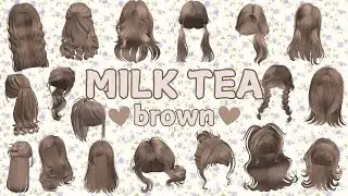 ROBLOX MILKTEA BROWN HAIR CODES for Brookhaven, Bloxburg and Berry avenue..etc.||Elsie codes