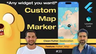 Custom map marker widget with flutter_map |Building a map application in Flutter|flutter_bloc, cubit