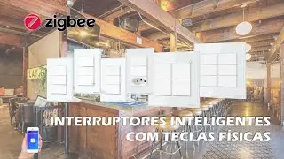 Interruptores Zigbee Com Botão Físico Nova Digital Tuya Compatível com Alexa E Google