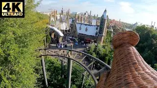 (4K) A Fun Family Coaster! Flight of the Hippogriff POV at Islands of Adventure!