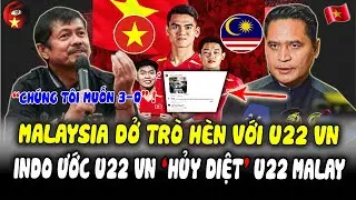 Malaysia Played a Shameful Game With U22 Vietnam, U22 INDO Is About to Fail, Suddenly Cheering fo...