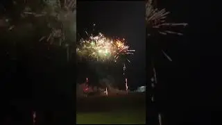 Fireworks show in poland