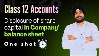 disclosure of share capital in company's balance sheet | Notes to accounts of share capital | 12th