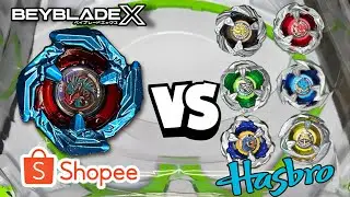 BEYBLADE X COBALT DRAKE PIRATA DA MALETA SHOPEE VS TODA A COLE&Ccedil;&Atilde;O DE BEYBLADE X ORIGINAL DO CANAL