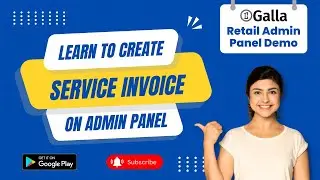 Galla.App Retail POS: Quick Product Demo - Learn to Manage Service Invoice on Admin Panel | Retail