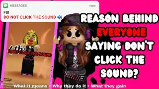 Why Do YouTubers Say 'Don&rsquo;t Click the Sound' in Shorts? (Fully explained) ROBLOX RANT 2025