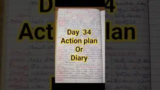 G-FLN..3,4&5 classes Day -34 Action plan or diary