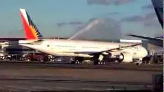 Philippine Airlines inaugural flight MNL-LHR London, England