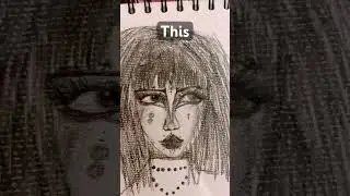 Goth art drawn by me #goth #dark #art