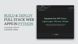 Build and Deploy a Full Stack Web App in Python (Tutorial)