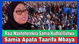 Samia Apokea Taarifa Mbaya Usiku;Raia Washeherekea Hatua ya Bunge la Ulaya Kukata ufadhili Tanzania