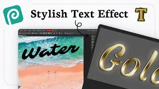 How to add texture to text in Photopea (Apply Pattern Steps)
