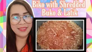 Biko with Shredded Buko and Latik